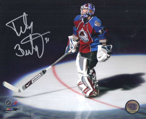 Peter Budaj Autographed/Signed Colorado Avalanche 8x10 Photo 10729