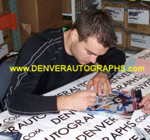 Peter Budaj Autographed/Signed Colorado Avalanche 8x10 Photo 10729