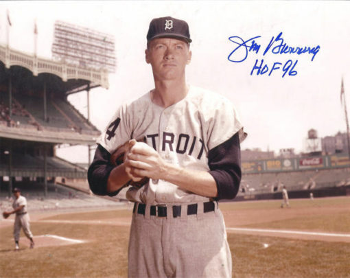 Jim Bunning Autographed/Signed Detroit Tigers 8x10 Photo HOF 10732
