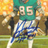 Nick Buoniconti Autographed Miami Dolphins Goal Line Art Card Blue HOF 10735