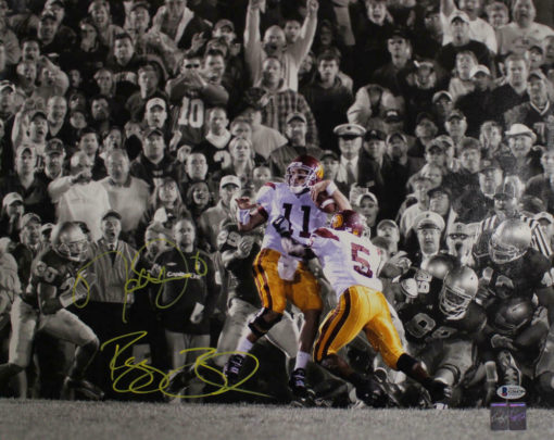 Reggie Bush & Matt Leinart Autographed USC Trojans 16x20 Photo BAS 10745