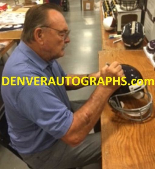 Dick Butkus Autographed/Signed Chicago Bears TB Replica Helmet HOF JSA 10753