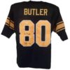 Jack Butler Autographed Pittsburgh Steelers Black XL Jersey HOF JSA 10761