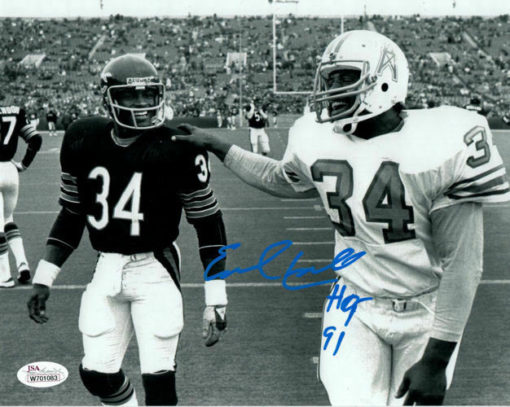 Earl Campbell Autographed/Signed Houston Oilers 8x10 Photo HOF JSA 10769