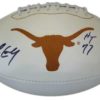 Earl Campbell Autographed/Signed Texas Longhorns Logo Football HT 77 JSA 10772