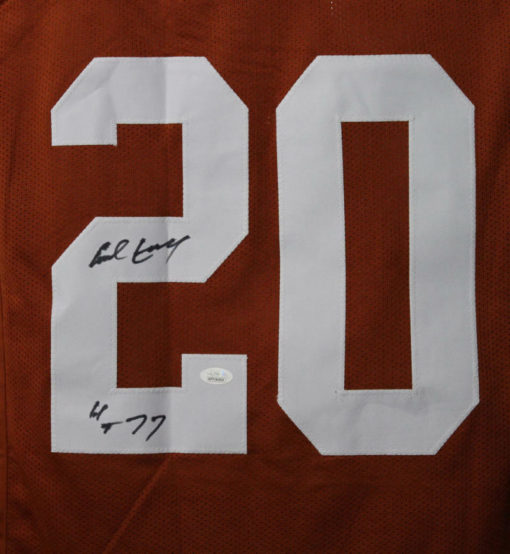 Earl Campbell Autographed Texas Longhorns XL Orange Jersey HT JSA 10778