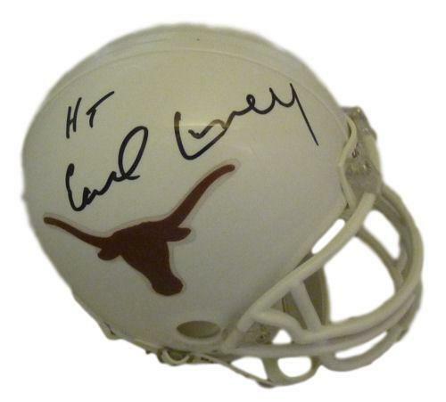 Earl Campbell Autographed/Signed Texas Longhorns Mini Helmet HT 77 JSA 10780