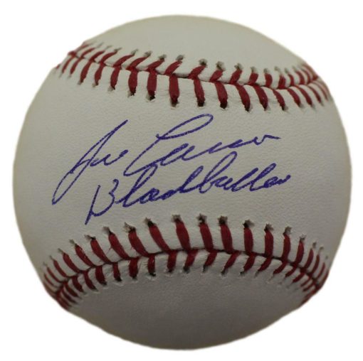 Jose Canseco Autographed Oakland Athletics OML Baseball Black Balled JSA 10789