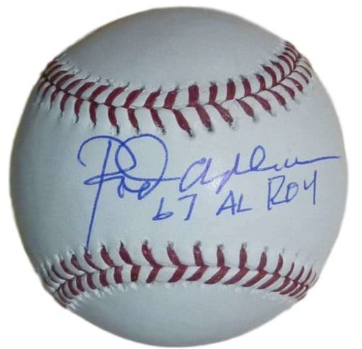 Rod Carew Autographed/Signed Minnesota Twins OML Baseball 67 AL ROY & JSA 10803