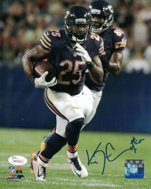 Ka'Deem Carey Autographed/Signed Chicago Bears 8x10 Photo JSA 10807