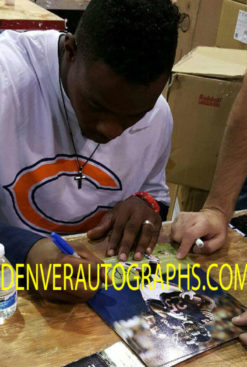 Ka'Deem Carey Autographed/Signed Chicago Bears 8x10 Photo JSA 10807
