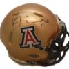 Ka'Deem Carey Autographed Arizona Wildcats Riddell Gold Mini Helmet JSA 10810