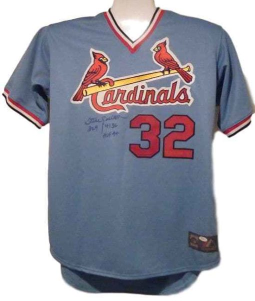 Steve Carlton Signed St Louis Cardinals XL Majestic Jersey 3 Insc JSA 10820