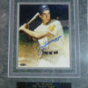 Joe Dimaggio Autographed New York Yankees 8X10 Matted Photo w/Name Plate 10833