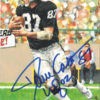 Dave Casper Autographed/Signed Raiders Goal Line Art Card Blue HOF 10835