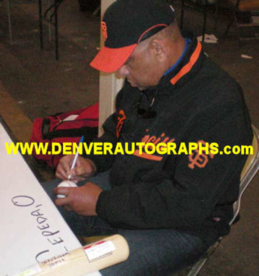 Orlando Cepeda Autographed San Francisco Giants OML Baseball HOF 99 JSA 10844