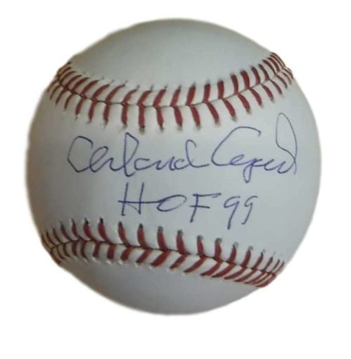 Orlando Cepeda Autographed San Francisco Giants OML Baseball HOF 99 JSA 10844