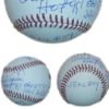 Orlando Cepeda Autographed San Francisco Giants OML Baseball 7 Stats JSA 10846