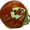 Kansas City Chiefs Autographed HOF Proline Helmet Dawson, Shields +5 JSA 10863