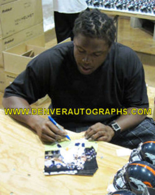 Ryan Clady Autographed/Signed Denver Broncos 8x10 Photo 10866 PF