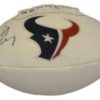 Jadeveon Clowney Autographed Houston Texans White Logo Football JSA 10881