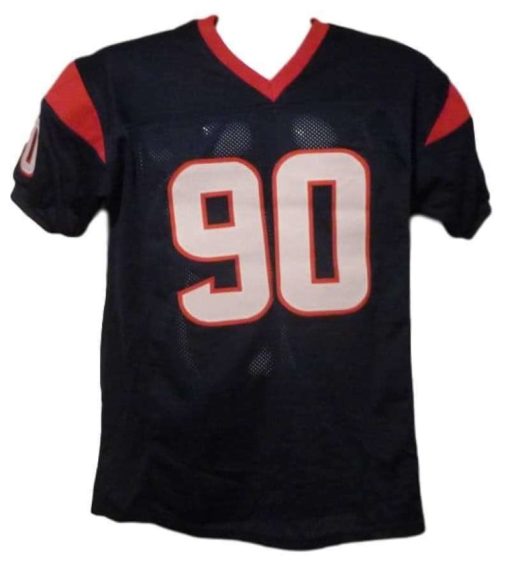 Jadeveon Clowney Autographed/Signed Houston Texans Blue XL Jersey JSA 10883