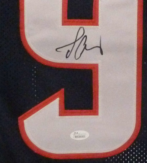 Jadeveon Clowney Autographed/Signed Houston Texans Blue XL Jersey JSA 10883