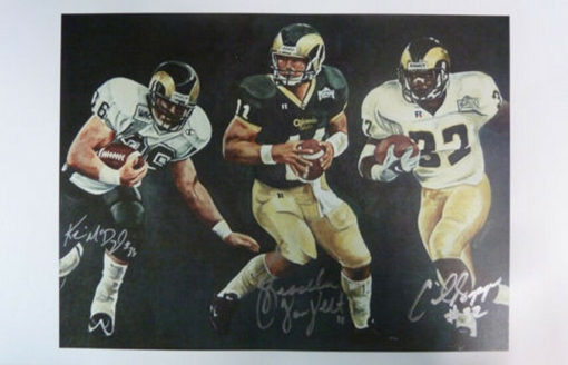 Bradlee Van Pelt Cecil Sapp & Kevin McDougal Signed CSU Rams 11x17 Print 10890