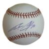 Aaron Cook Autographed/Signed Colorado Rockies OML Baseball 10895