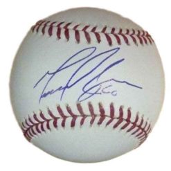 Manny Corpas Autographed OML Baseball Colorado Rockies 10902