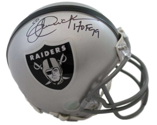 Eric Dickerson Autographed/Signed Oakland Raiders Mini Helmet HOF JSA 10904