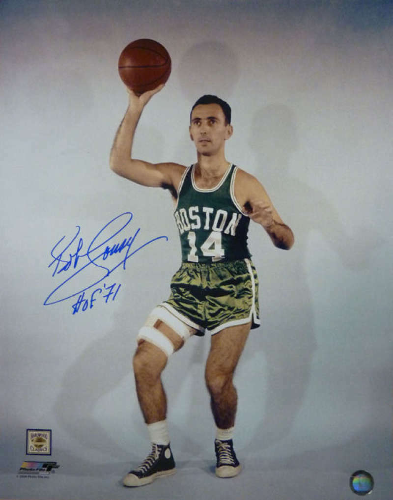 Bob Cousy Autographed/Signed Boston Celtics 16×20 Photo HOF 10909 Denver Autographs