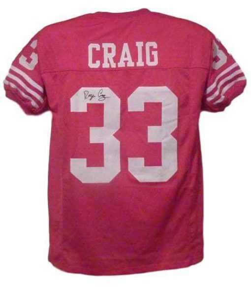 Roger Craig Autographed/Signed San Francisco 49ers Red XL Jersey 10917