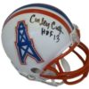 Curley Culp Autographed Houston Oilers Riddell Mini Helmet HOF 13 JSA 10939