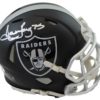 Howie Long Autographed/Signed Oakland Raiders Blaze Mini Helmet JSA 10940
