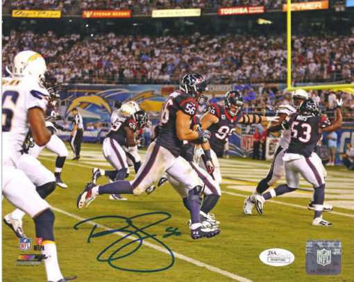 Brian Cushing Autographed/Signed Houston Texans 8x10 Photo JSA 10945