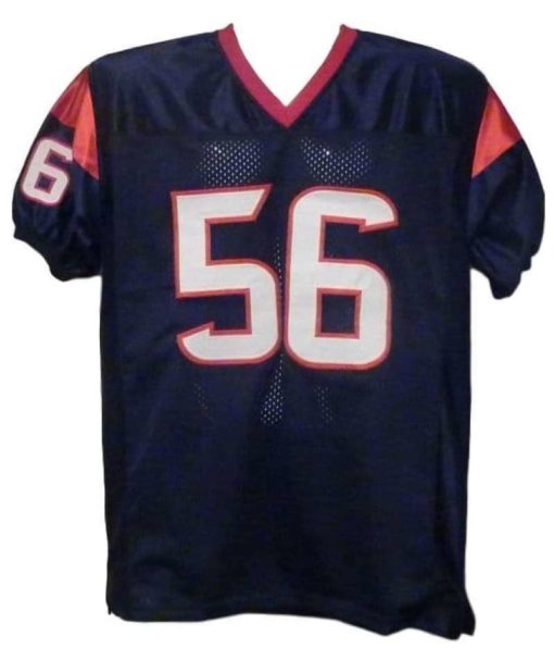 Brian Cushing Autographed/Signed Houston Texans Blue XL Jersey JSA 10950