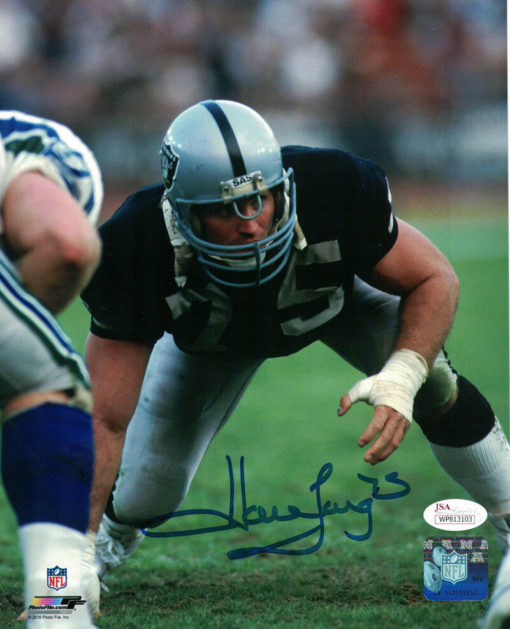 Howie Long Autographed/Signed Oakland Raiders 8x10 JSA10957