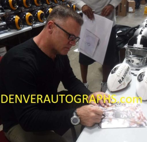 Howie Long Autographed/Signed Oakland Raiders 8x10 JSA 10978