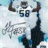 Thomas Davis Autographed/Signed Carolina Panthers 8x10 Photo JSA 10989