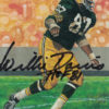 Willie Davis Autographed Green Bay Packers Goal Line Art Card Black HOF 10992