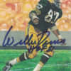Willie Davis Autographed Green Bay Packers Goal Line Art Card Blue HOF JSA 10993