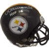 Dermontti Dawson Autographed/Signed Pittsburgh Steelers Mini Helmet HOF 11005