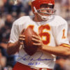 Len Dawson Autographed/Signed Kansas City Chiefs 16x20 Photo 11008