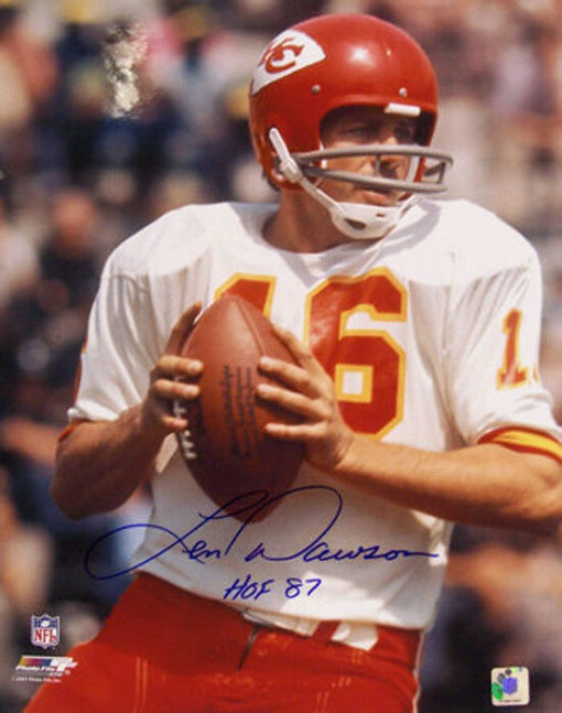 Len Dawson Autographed/Signed Kansas City Chiefs 16x20 Photo 11008