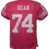 Fred Dean Autographed/Signed San Francisco 49ers Red XL Jersey HOF JSA 11025