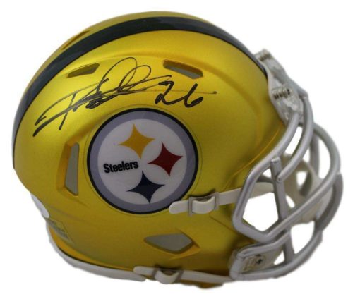 Rod Woodson Autographed Pittsburgh Steelers Blaze Mini Helmet JSA 11029