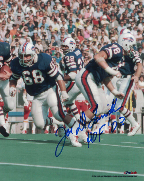 Joe Delamielleure Autographed/Signed Buffalo Bills 8x10 Photo 11032