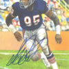Richard Dent Autographed/Signed Chicago Bears Goal Line Art Card Blue 11040