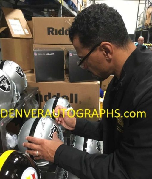 Rod Woodson Autographed/Signed Oakland Raiders Replica Helmet JSA 11047
